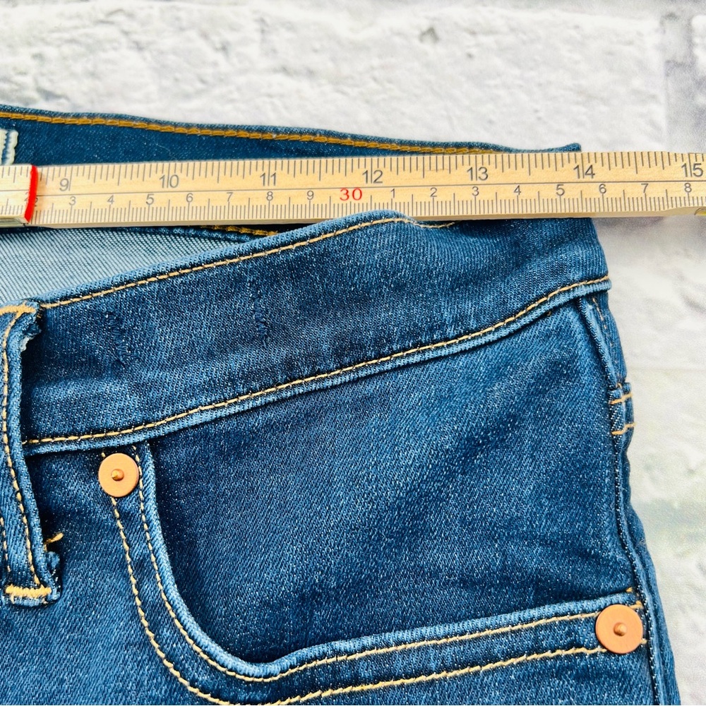 Madewell Women's 9" Mid Rise Skinny Jeans Size 27 Dark Wash Stretch - Picture 9 of 12
